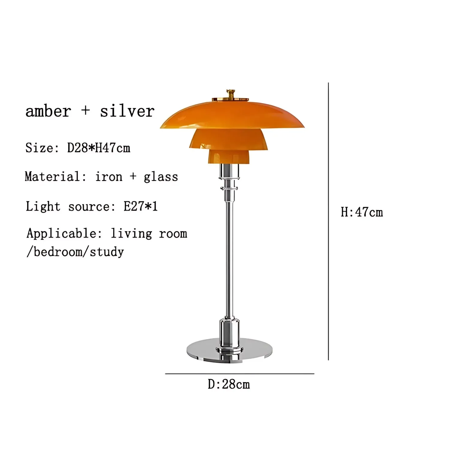 Götaland - Scandinavian Glass Table Lamp