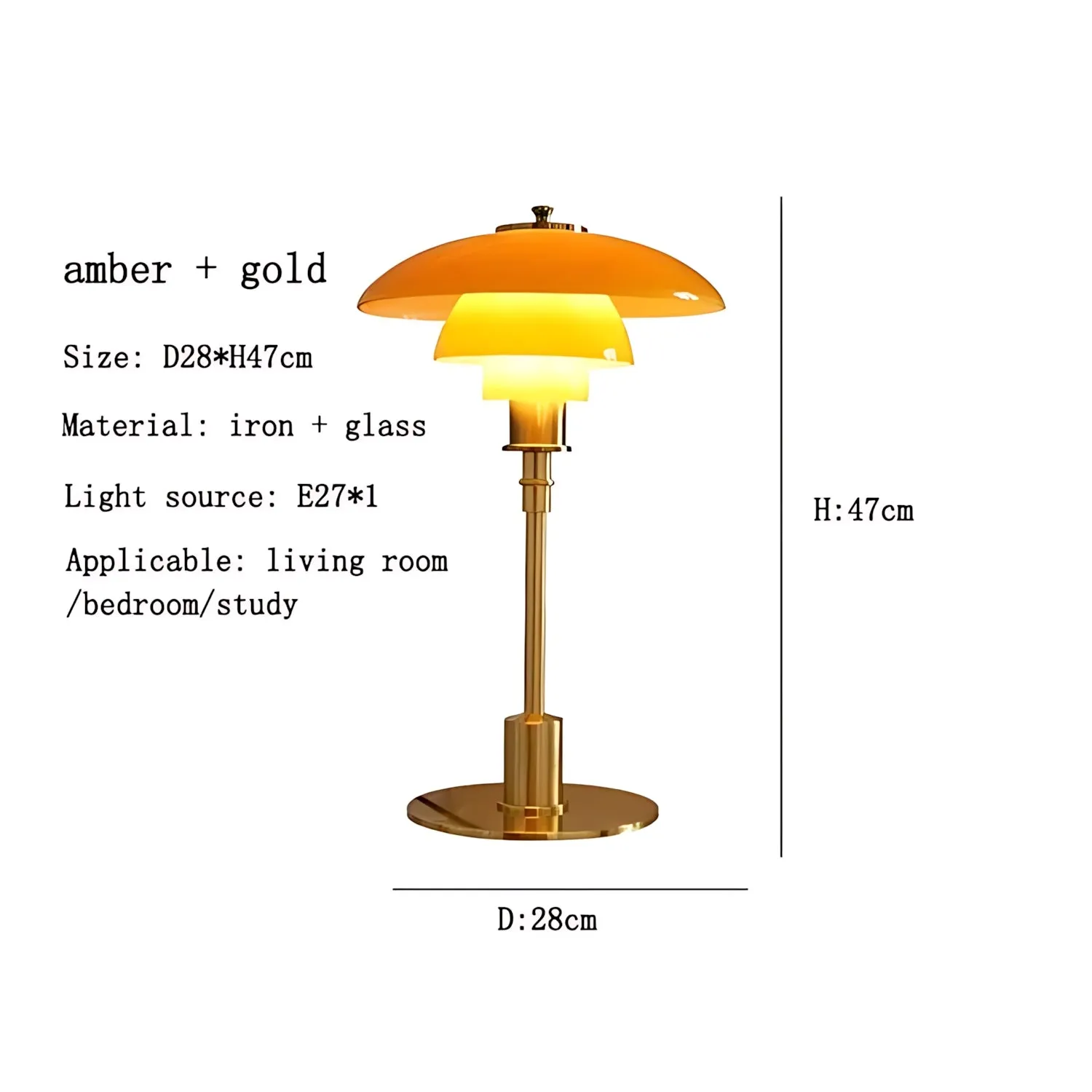 Götaland - Scandinavian Glass Table Lamp