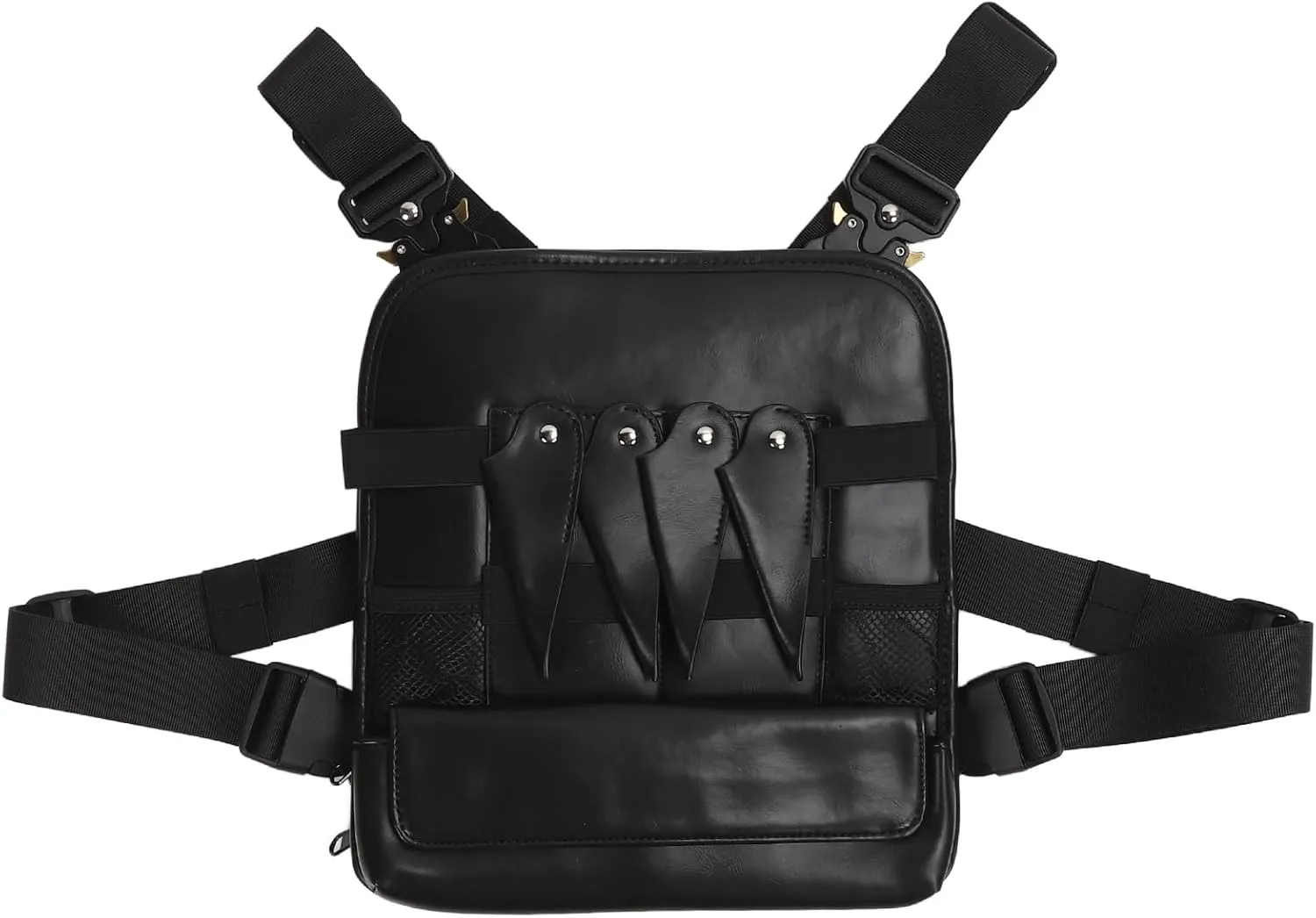 Hair Stylist Waist Bag, Barber Accessories PU Large Capacity Multifunctional Salon Pouch for Professional Barbers and Hairdressers