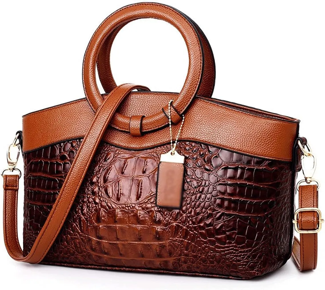 Handbags for women Handbags Women Bags Designer Crocodile Woman Leather Handbag Ladies Green Party Tote Shoulder Bags