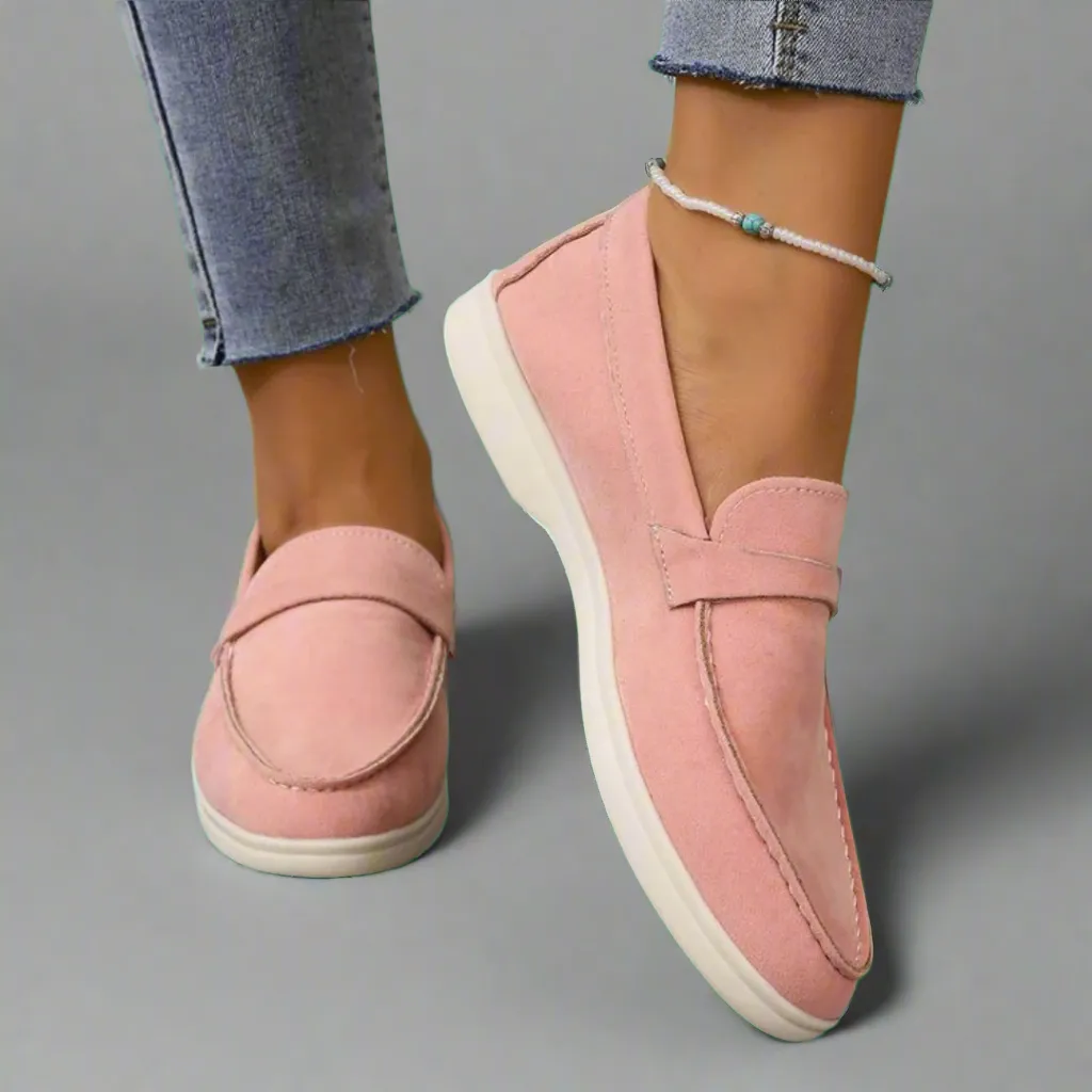 Hannah | Handcrafted Elegant Suede Moccasins