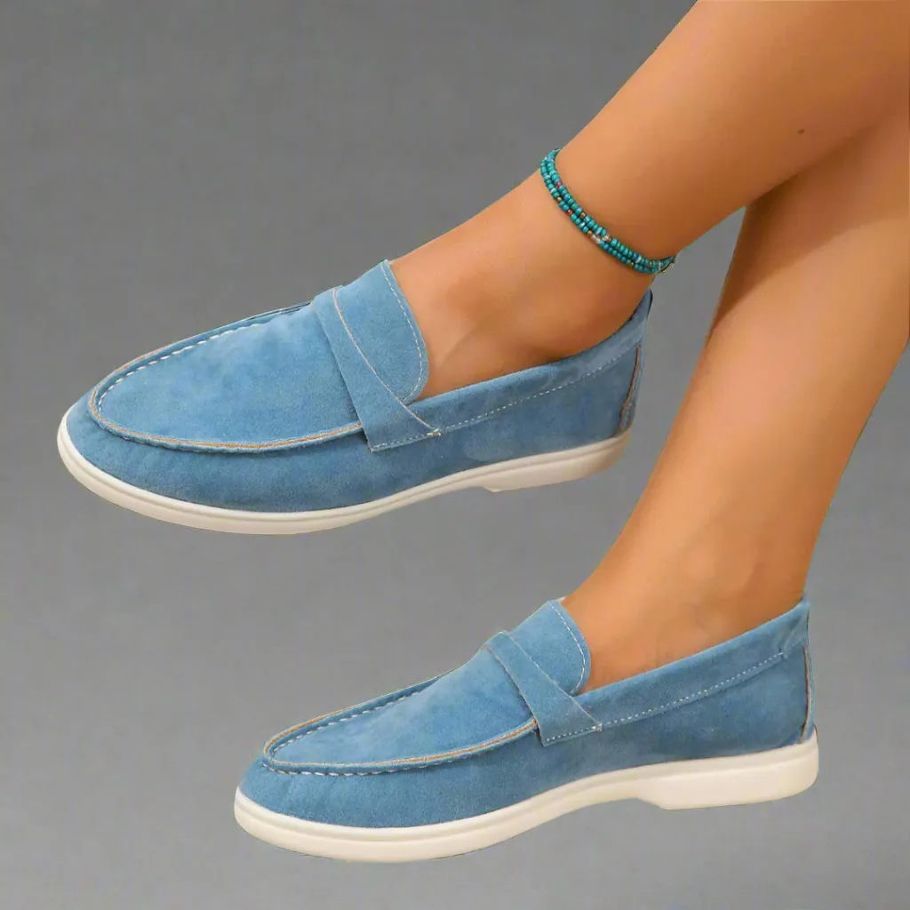 Hannah | Handcrafted Elegant Suede Moccasins