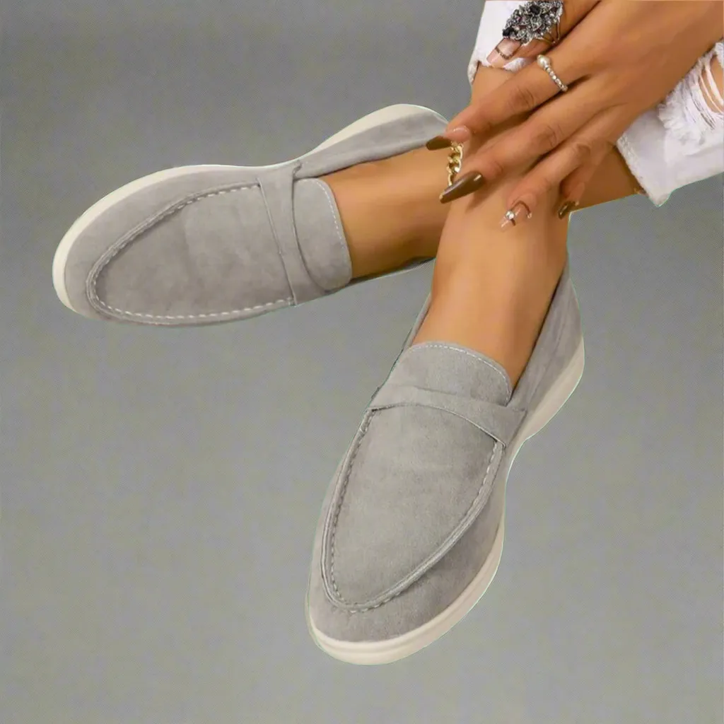 Hannah | Handcrafted Elegant Suede Moccasins