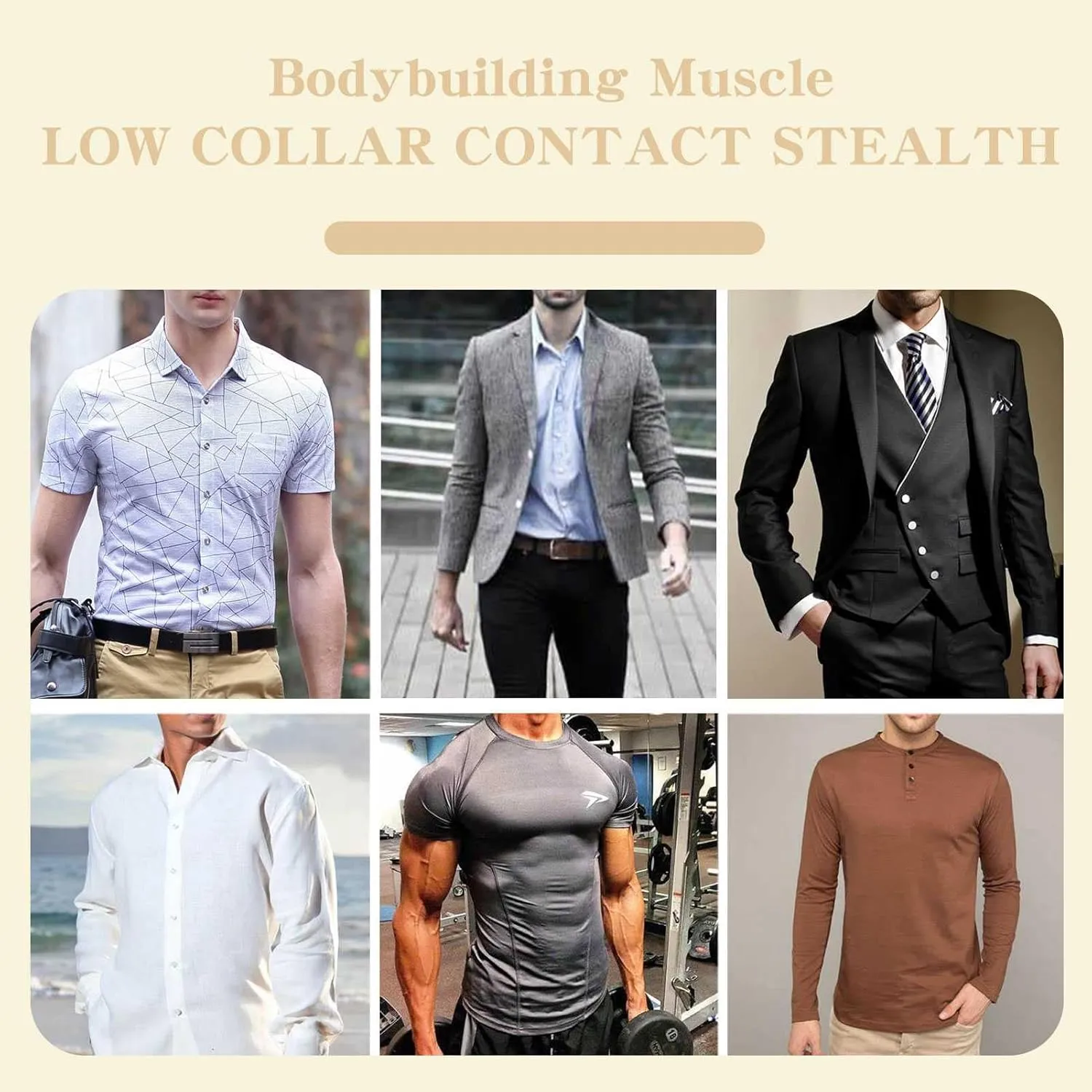HAWFHH Mens Fake Muscle Shirt, Fake Chest Abdomen Muscle Shaper Undershirt, Invisible Breathable Padded Compression T-Shirts