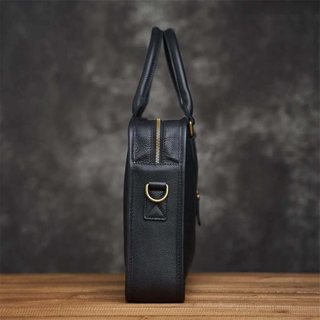 HBJWOV Genuine Leather Bag Men's Briefcase Office Bags For Men Bag Man's Laptop Bags Male Briefcase Handbag