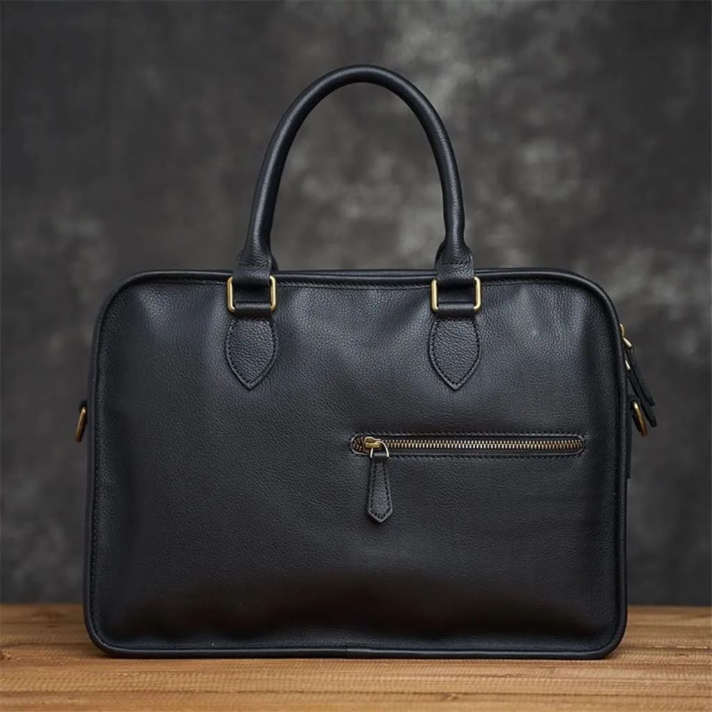 HBJWOV Genuine Leather Bag Men's Briefcase Office Bags For Men Bag Man's Laptop Bags Male Briefcase Handbag