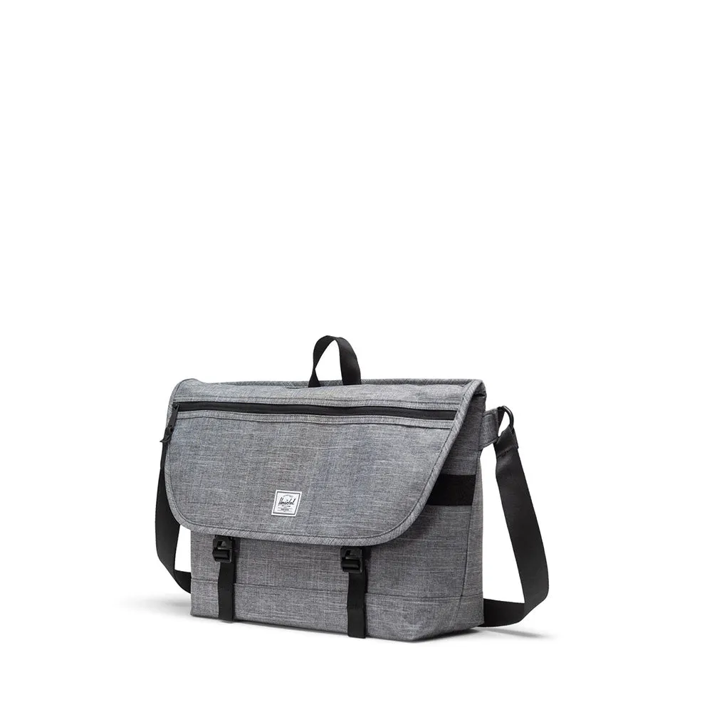 Herschel Cove Messenger 22,5L Bags - Raven Crosshatch