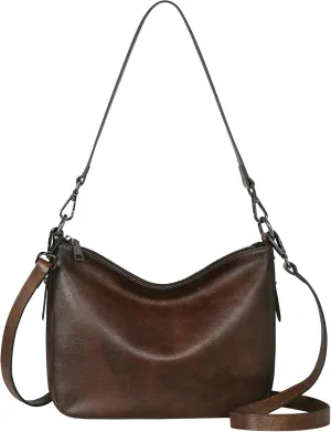 HESHE Leather Shoulder Bags for Women Hobo Crossbody Bag Women's Purses and Handbags Daliy Travel Work Bags