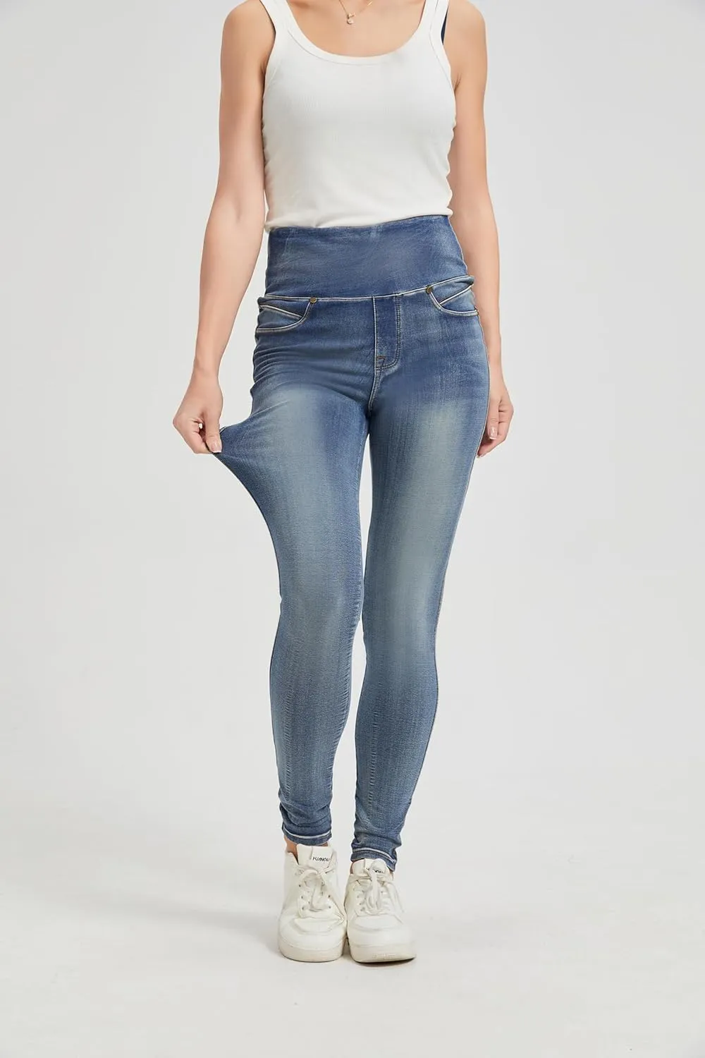 High Waisted Jegging for Women Premium Stretch Slim Fit Jeans Tummy Control Comfort with Everyday Casual Style