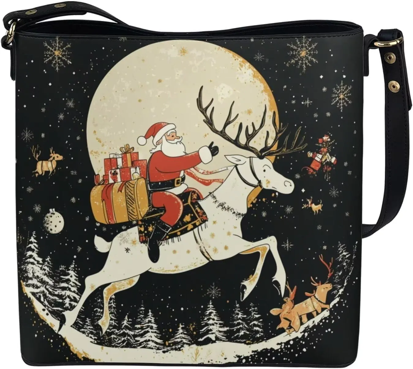 HUGS IDEA Hobo Bags for Women Handbag Leather Crossbody Bucket Tote Purse Ladies Shoulder Bags