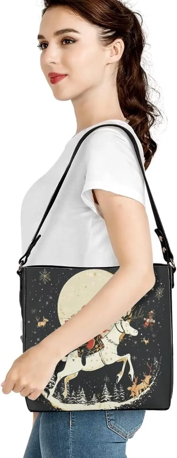 HUGS IDEA Hobo Bags for Women Handbag Leather Crossbody Bucket Tote Purse Ladies Shoulder Bags