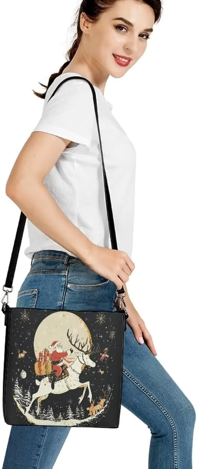 HUGS IDEA Hobo Bags for Women Handbag Leather Crossbody Bucket Tote Purse Ladies Shoulder Bags