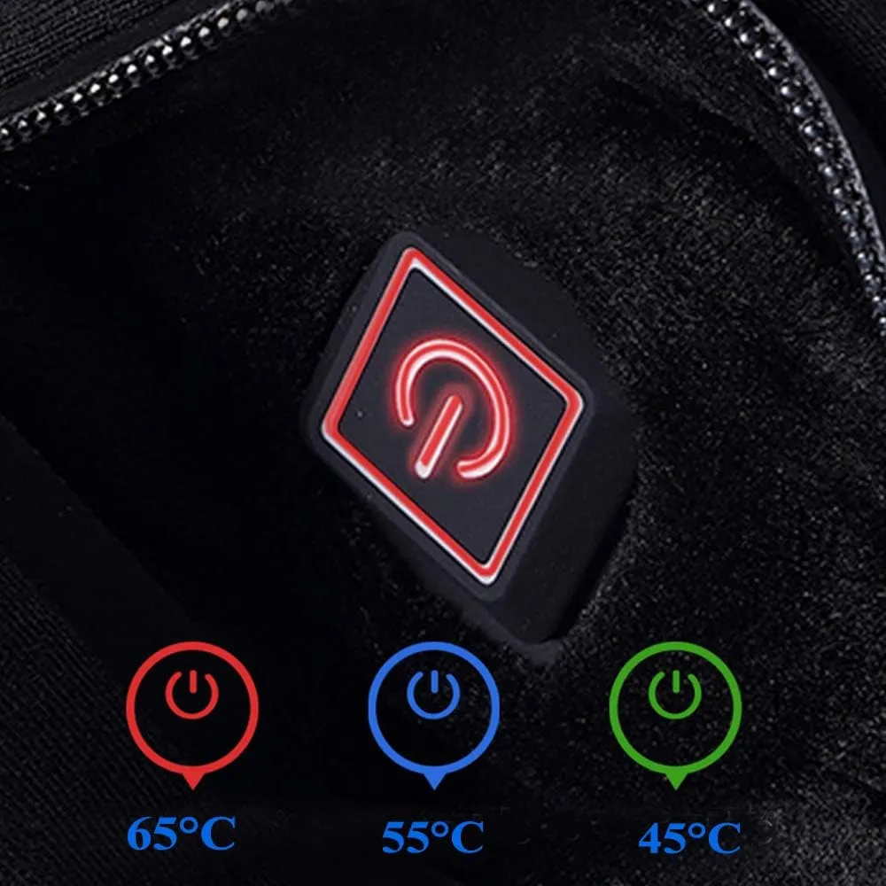Insulated Heating Underwear Washable USB Electric Heated Thermal Long Sleeve T Shirts with Pants Battery not Include