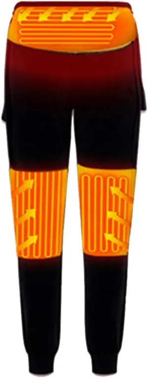 Insulated Heating Underwear Washable USB Electric Heated Thermal Long Sleeve T Shirts with Pants Battery not Include