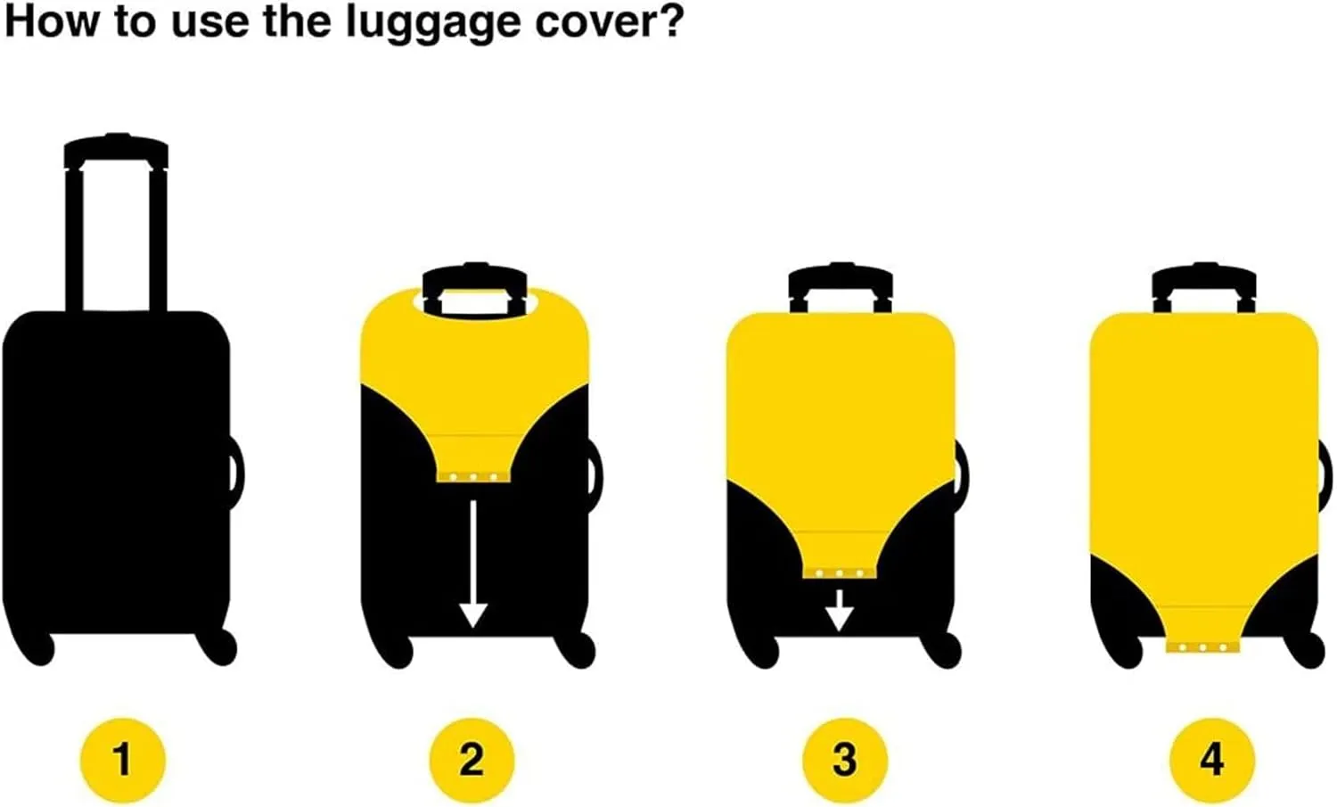 Joisal Cute Green Pea Pod Luggage Covers Anti-scratch Luggage Identifiers for Suitcases, Luggage Accessories for Travel