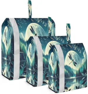 Kigai Dragonfly Travel Cubes for Packing 3 PCS Travel Luggage Packing Organizer Foldable Suitcase Storage Bag, Travel Accessories