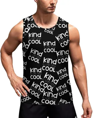 Kind New Cool Men's Tank Tops Summer Sleeveless T-Shirts Gym Workout Tee Casual Beach Tee