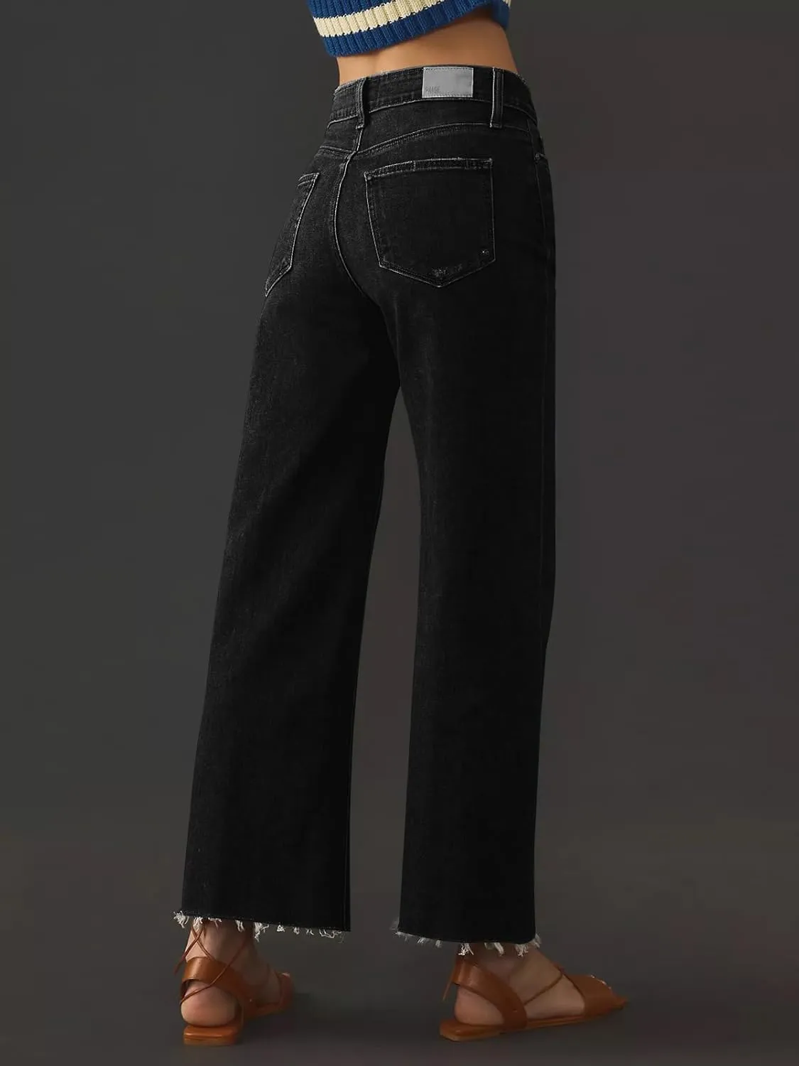 KUNMI Jeans for Women Wide Leg Baggy High Waist Boyfriends Straight Leg Stretchy Denim Pants Trendy Fall 2025