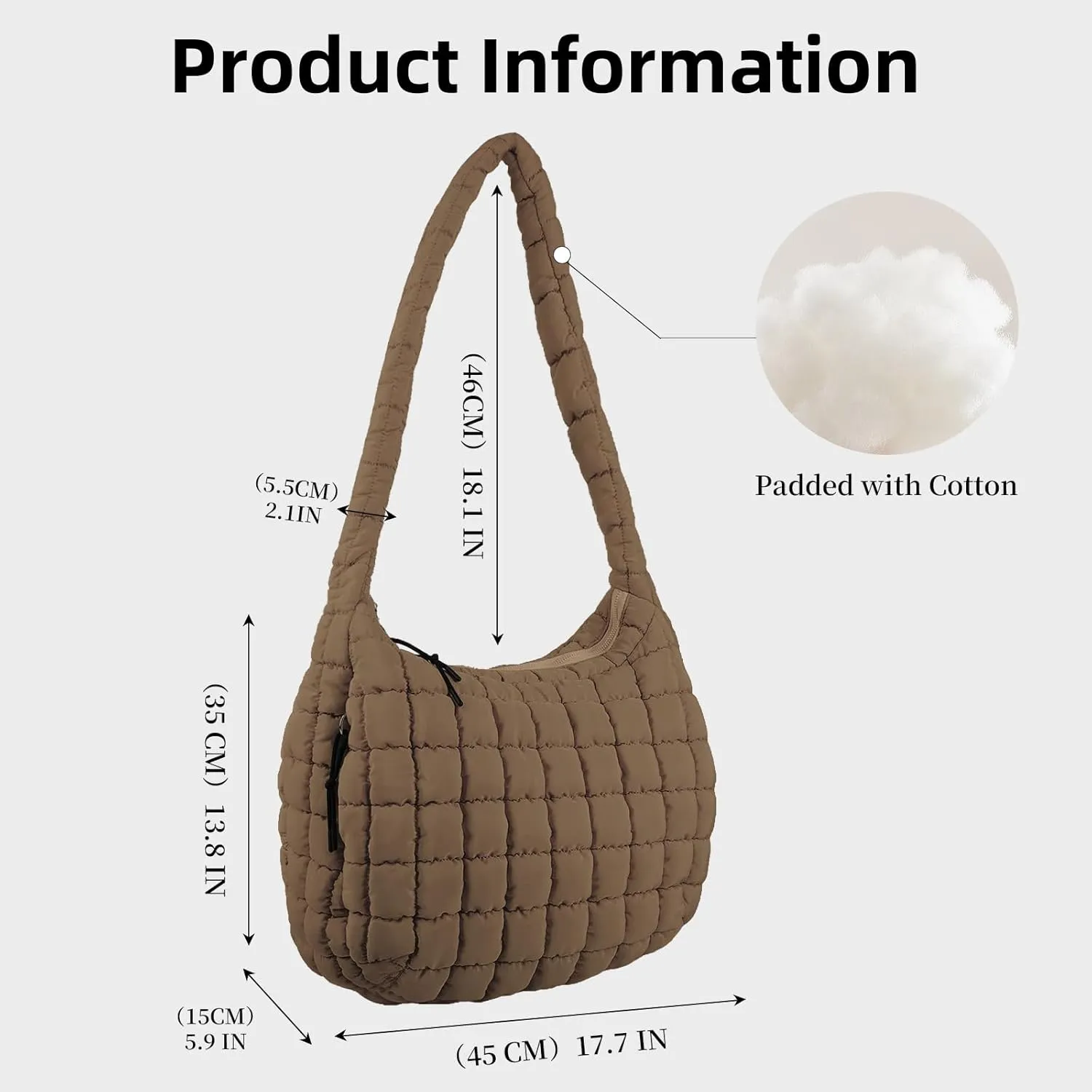 Large Quilted Tote Bag Crossbody Puffer Tote Bags for Women Quilted Hobo Bags Carryall Shoulder Bubble Bag