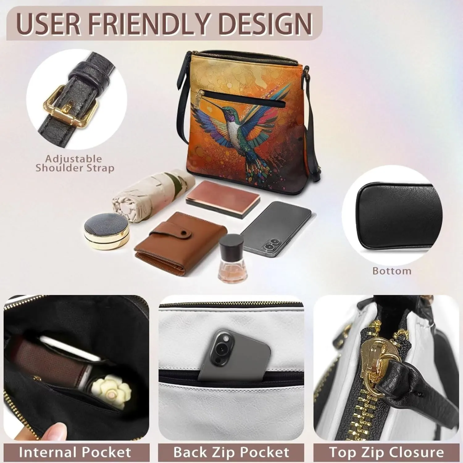 Leather Bucket Crossbody Bags for Women Lightweight Tote Bag Large Bag for Women Handbag Satchel Shoulder Bags
