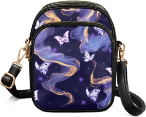 Leather Purse for Women, Leather Shoulder Crossbody Bags Sling Purses Fashion Side Belt Wallet Ladies Sling Bags