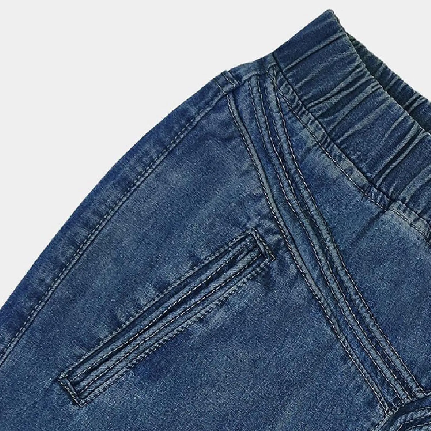 Long Skirts for Women Hip-Wrapped Buttons Denim Skirt A-Line Maxi Jean Skirts Trendy Slim Jeans Skirt with Pocket