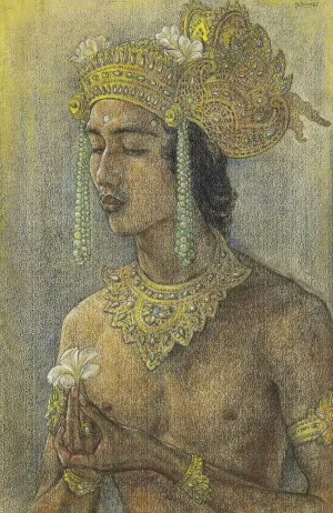 Lord Rama - Vintage Balinese Ramayan Painting