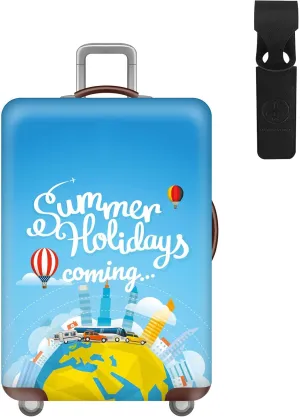 Luggage Cover Travel Around Suitcase Cover Elastic Protector Sets For 18-32 Inch Suitcase Travel Accessories (Car Travel, L)