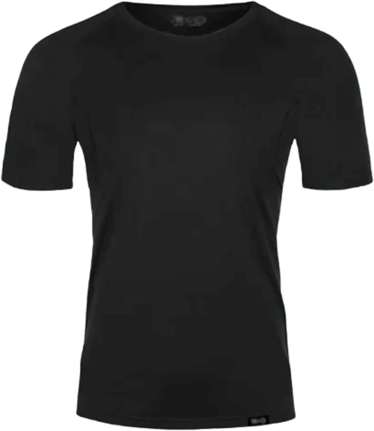Men Crew Neck Undershirts with Sweatproof Solid T Shirt with Pads Modal Tops