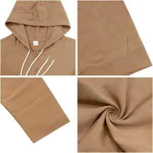 Men's Cotton Linen Long Sleeved Button Down Casual Shirt, Loose Linen Beach Hawaiian Hoodie