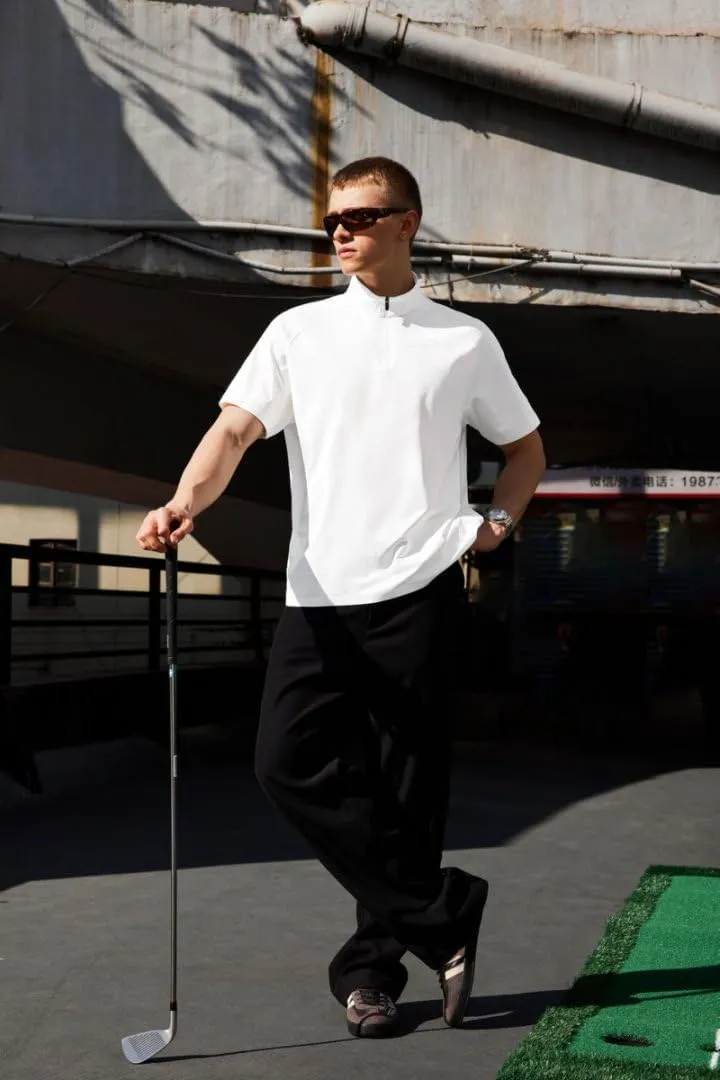 Men's Half-Zip UPF 50  Quick-Dry Workout Shirt | Moisture-Wicking, Breathable, Lightweight Cool-Touch