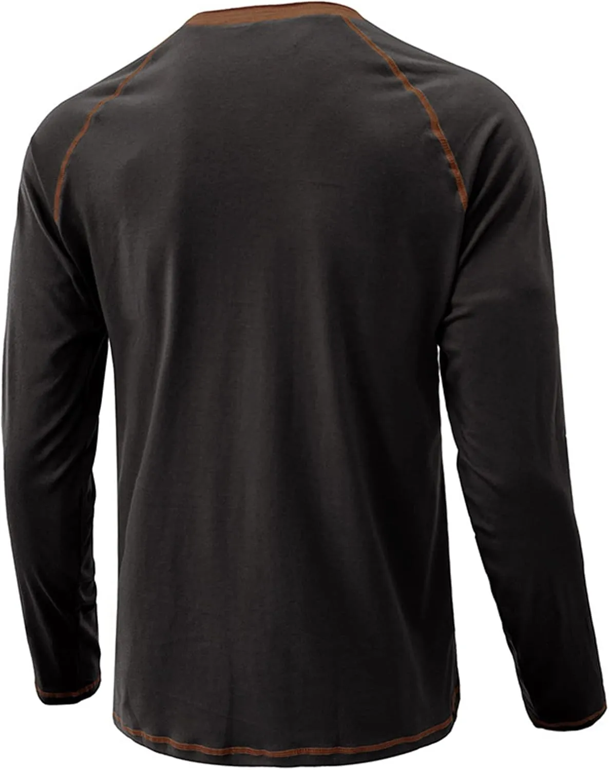 Men's Henley Shirt Long Sleeve Thermal Underwear Henley Top Casual Slim Fit Lightweight 5 Button T Shirts