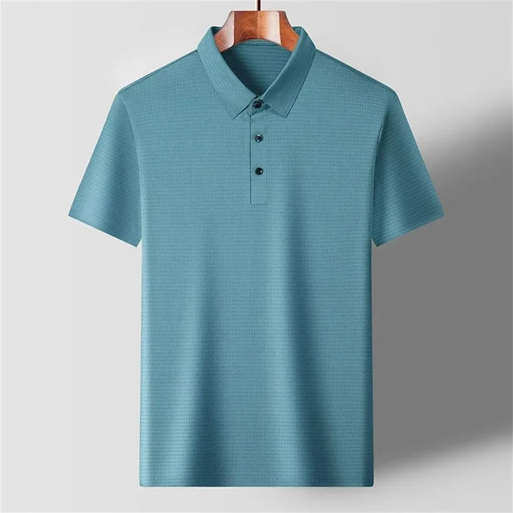 Men's Short Sleeve Polo Shirt Sport Workout Breathable Quick Dry Slim Fit Casual T-Shirts