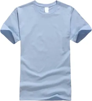 Men's Summer Cotton Crew Neck T-Shirts Casual Short Sleeve Solid Soft Loose Fit Basic Tops