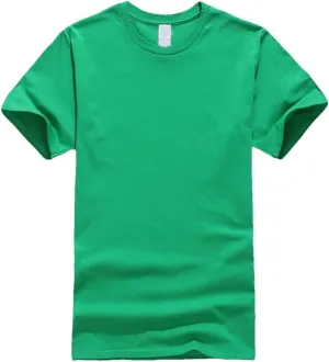 Men's Summer Cotton Crew Neck T-Shirts Casual Short Sleeve Solid Soft Loose Fit Basic Tops