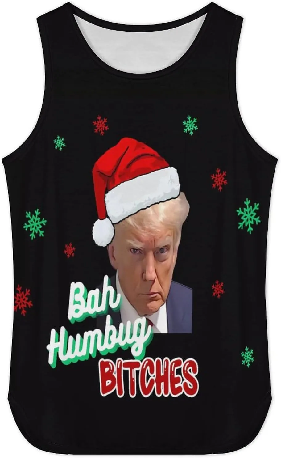 Mens Tank Tops Trump Casual Summer T-Shirts Beach Sleeveless Shirt Lightweight Casual Tee Shirt
