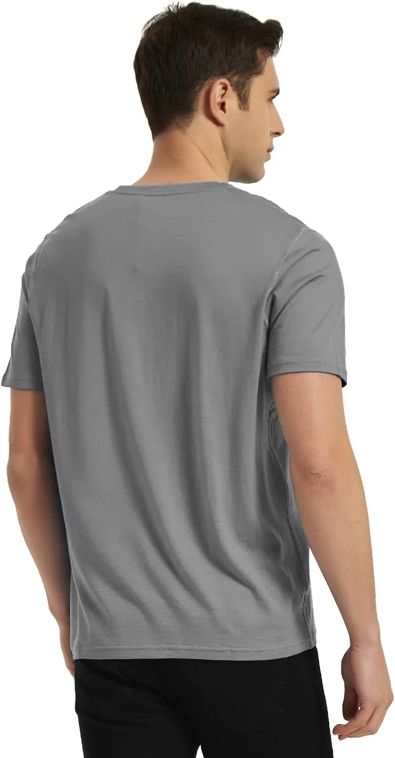 METARINO Merino Wool T-Shirts Mens Short Sleeve Lightweight Base Layer for Hiking,Travel,Hunting,Cycling