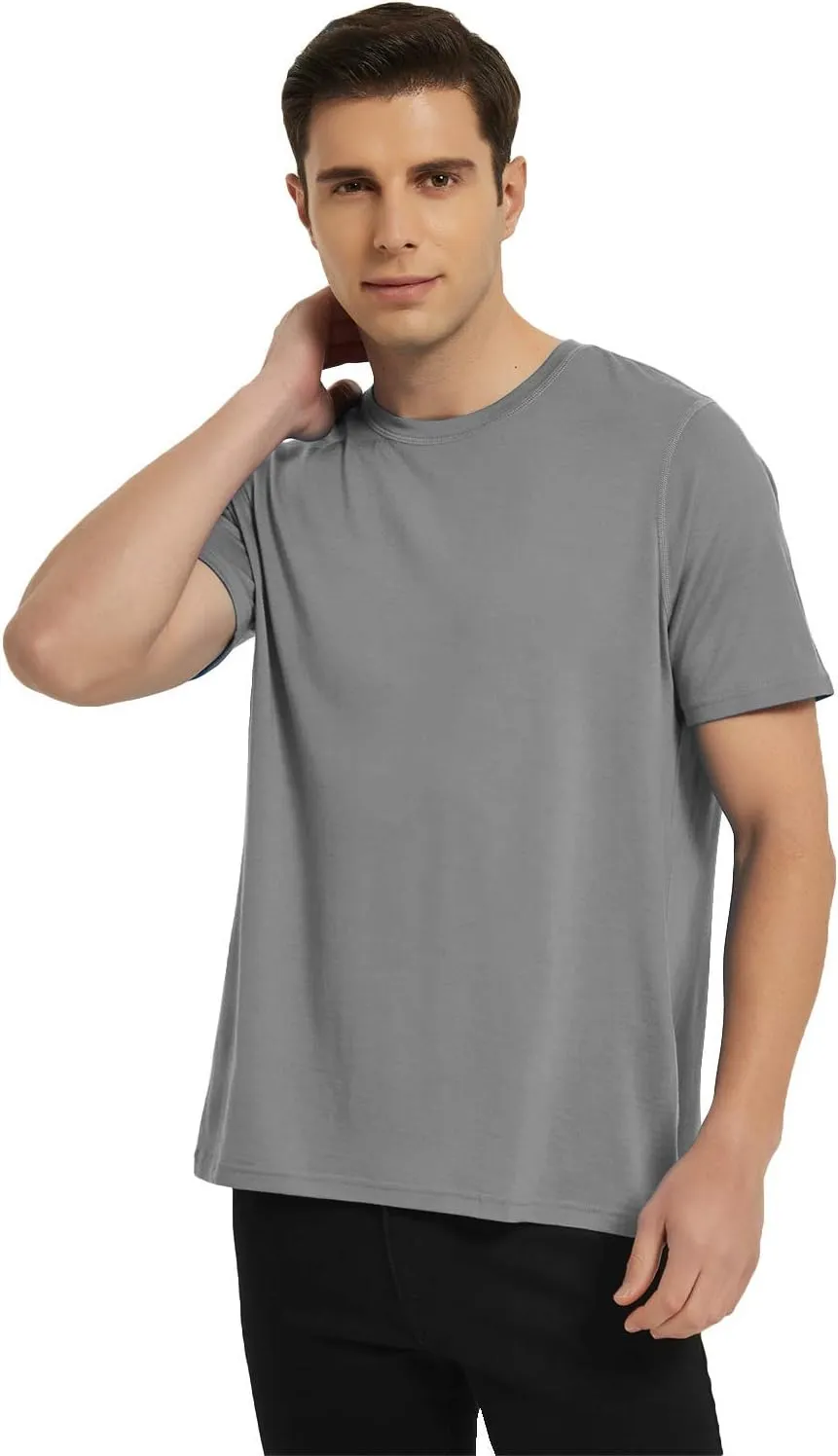 METARINO Merino Wool T-Shirts Mens Short Sleeve Lightweight Base Layer for Hiking,Travel,Hunting,Cycling