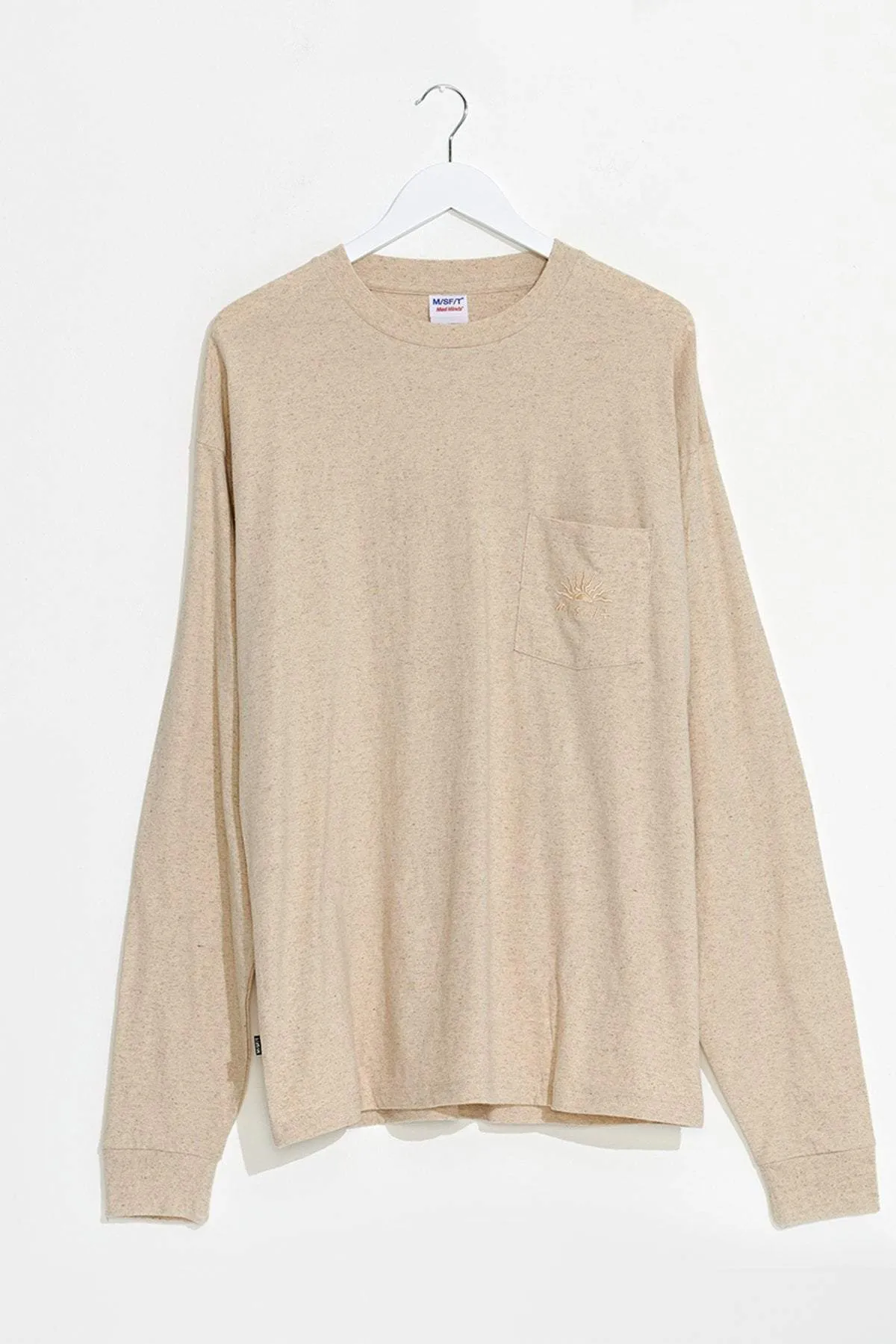 MISFIT BLUES FLOWER LS TEE - UNBLEACHED
