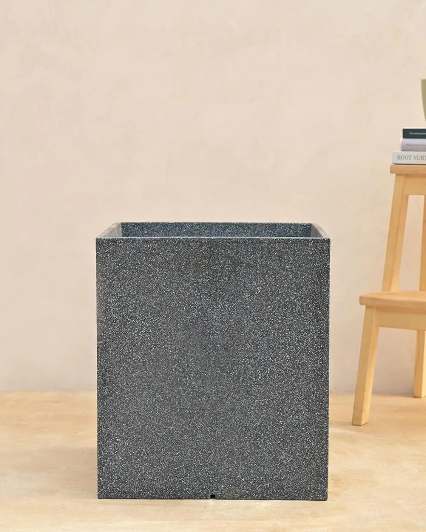 Modern Grey Cubic Plastic Planter