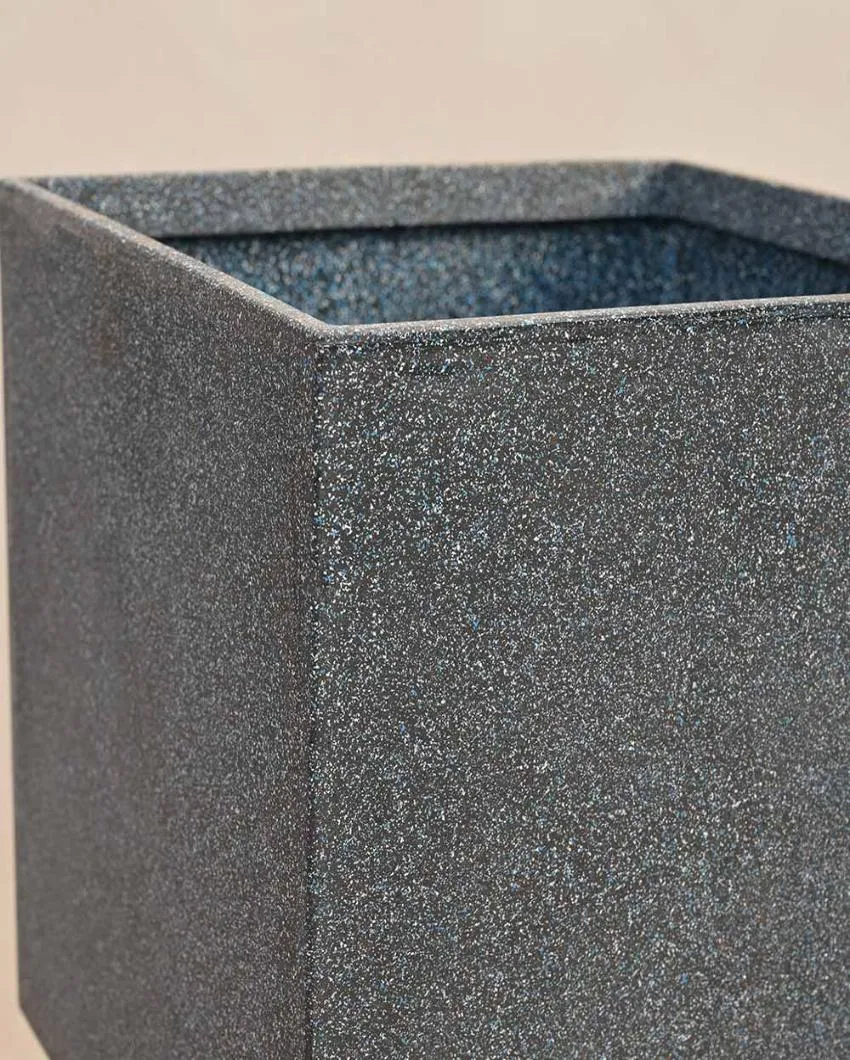 Modern Grey Cubic Plastic Planter