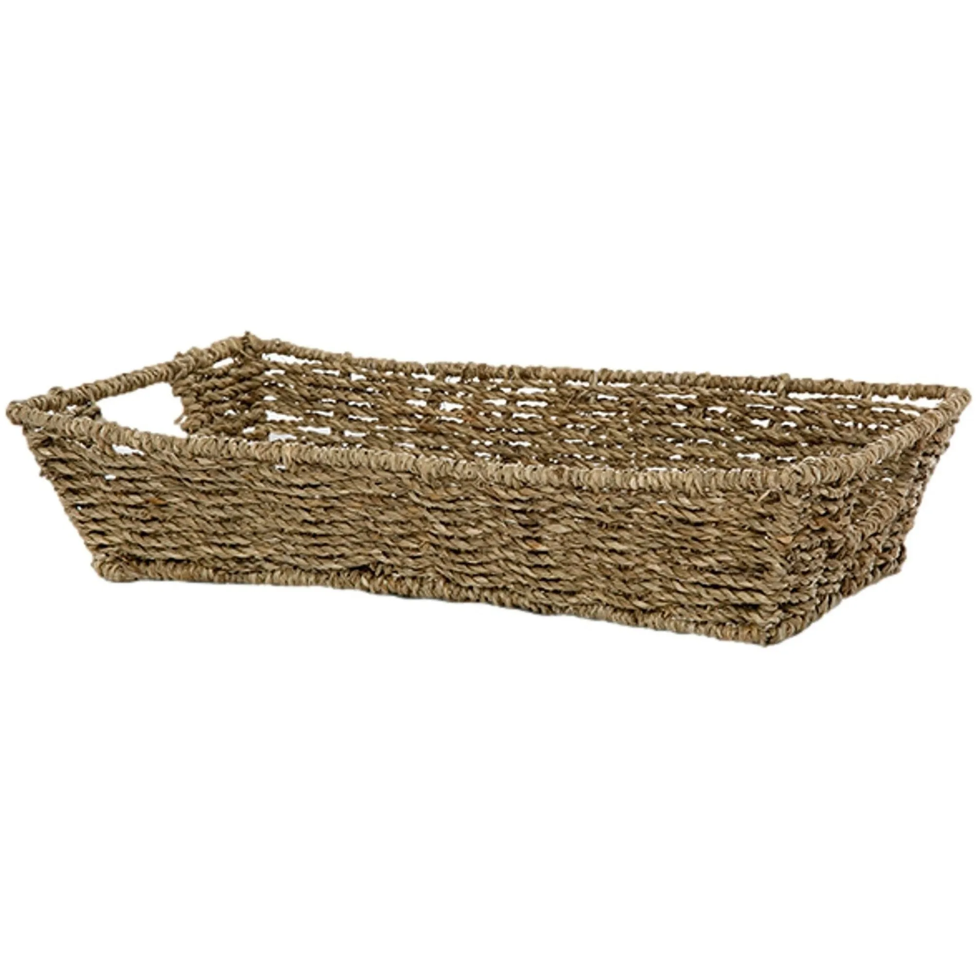 Natural Sea Grass Utility Flat Rectangle Tray
