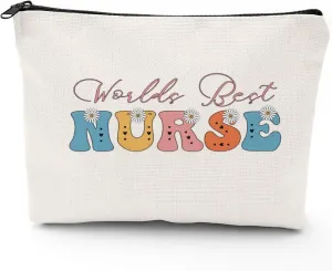 Nurses Week Gifts - Nurse Makeup Bag with Zipper for Nurse Appreciation Cosmetic Bag Nurse Graduation Gifts