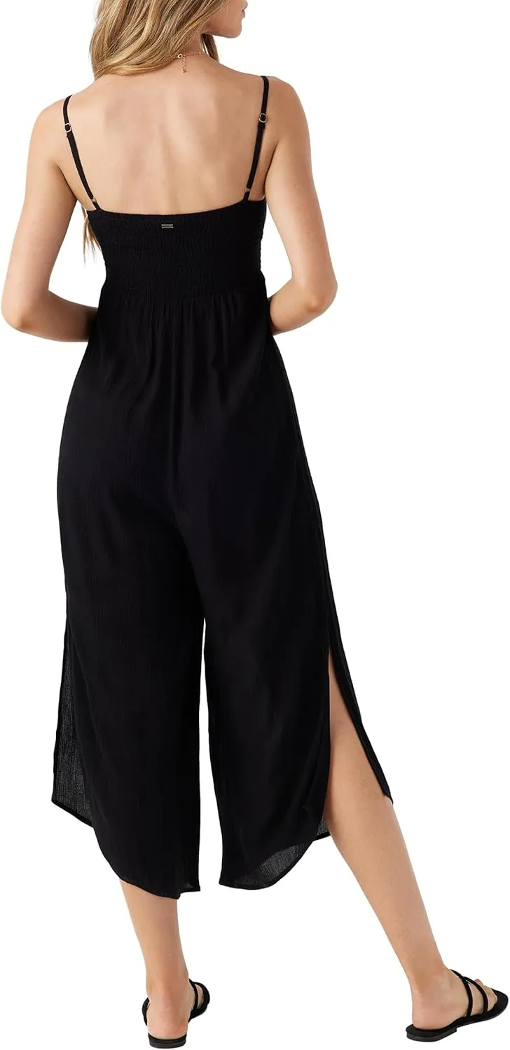 O'NEILL Sleeveless Cropped Wide Leg Jumpsuits for Women - Versatile Jumpsuits for Women Casual Wear for Daytime or Evening