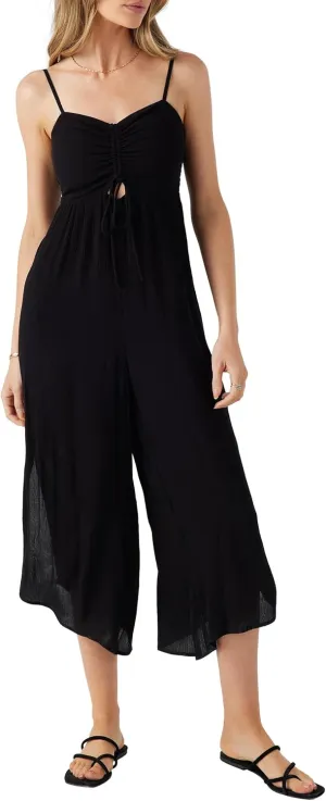 O'NEILL Sleeveless Cropped Wide Leg Jumpsuits for Women - Versatile Jumpsuits for Women Casual Wear for Daytime or Evening
