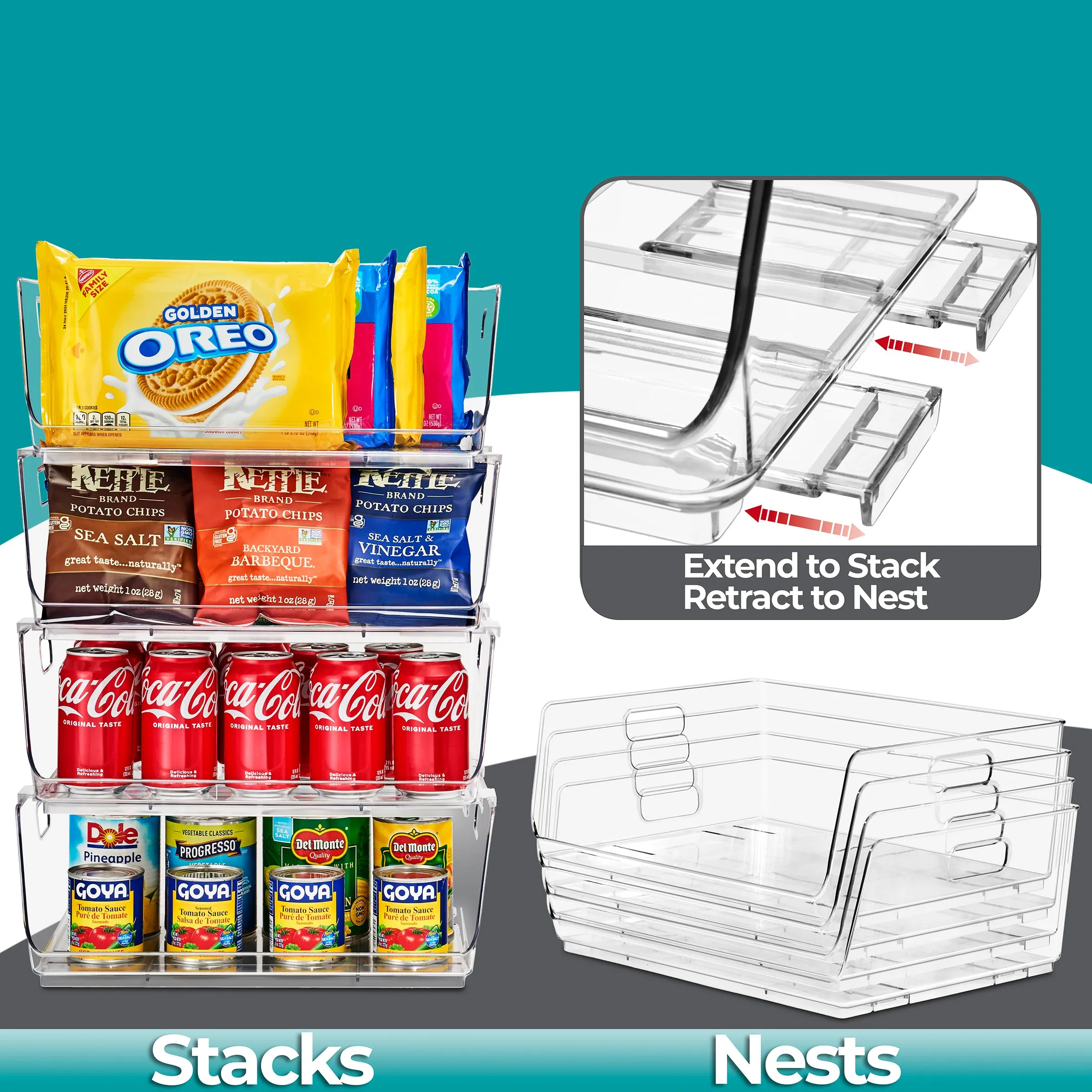 Open Front Bins Set