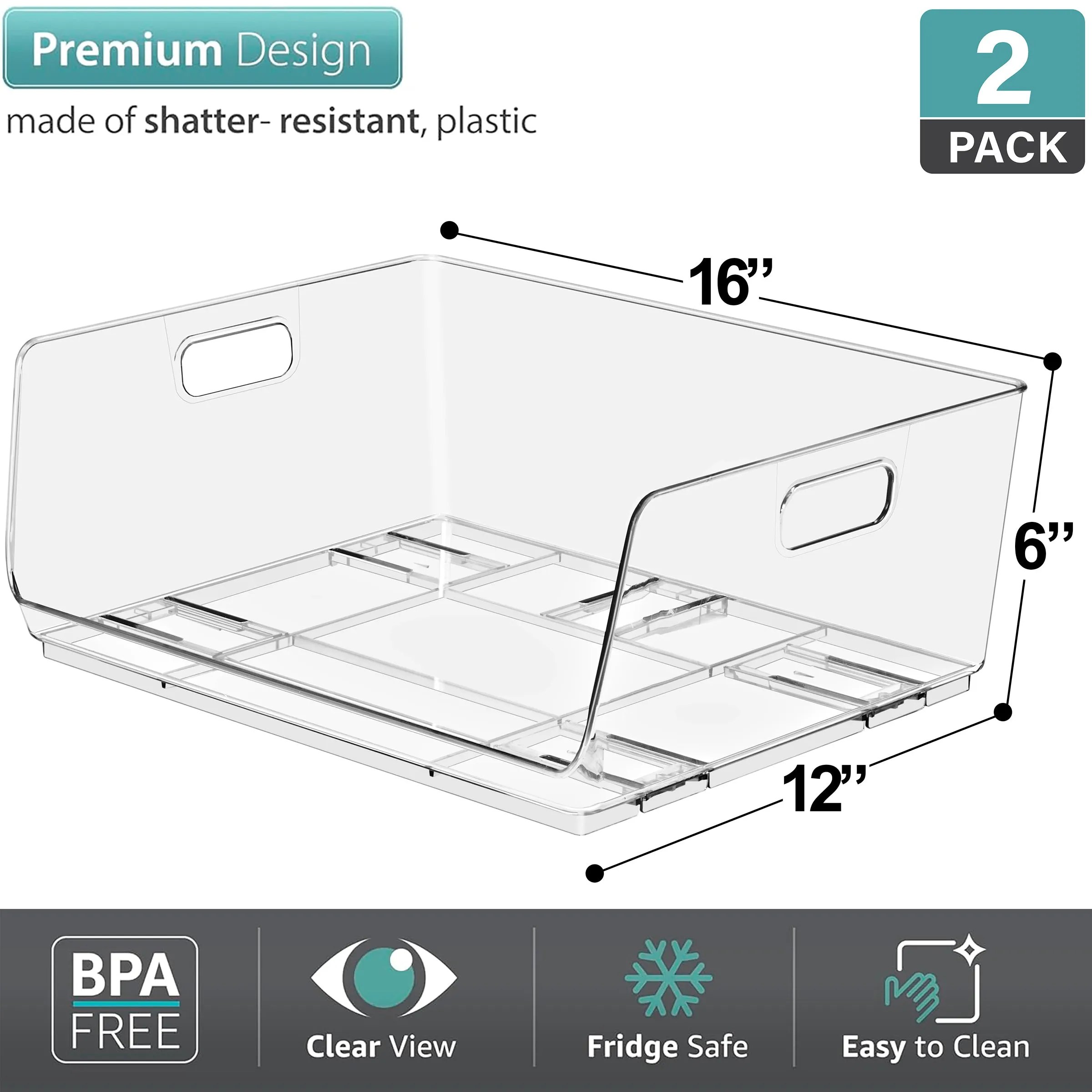 Open Front Bins Set
