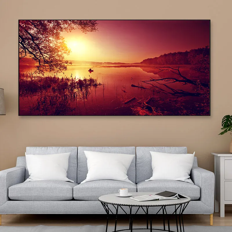 Orange Grace Wall Painting