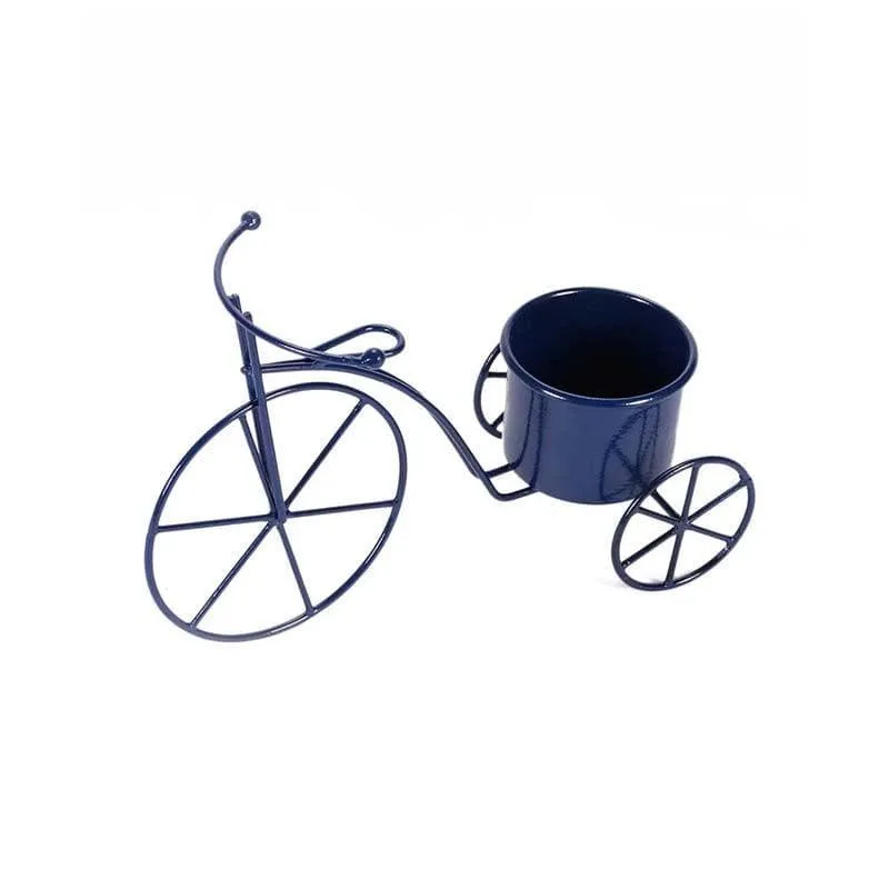 Petite Bicycle Planter- Blue
