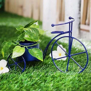 Petite Bicycle Planter- Blue